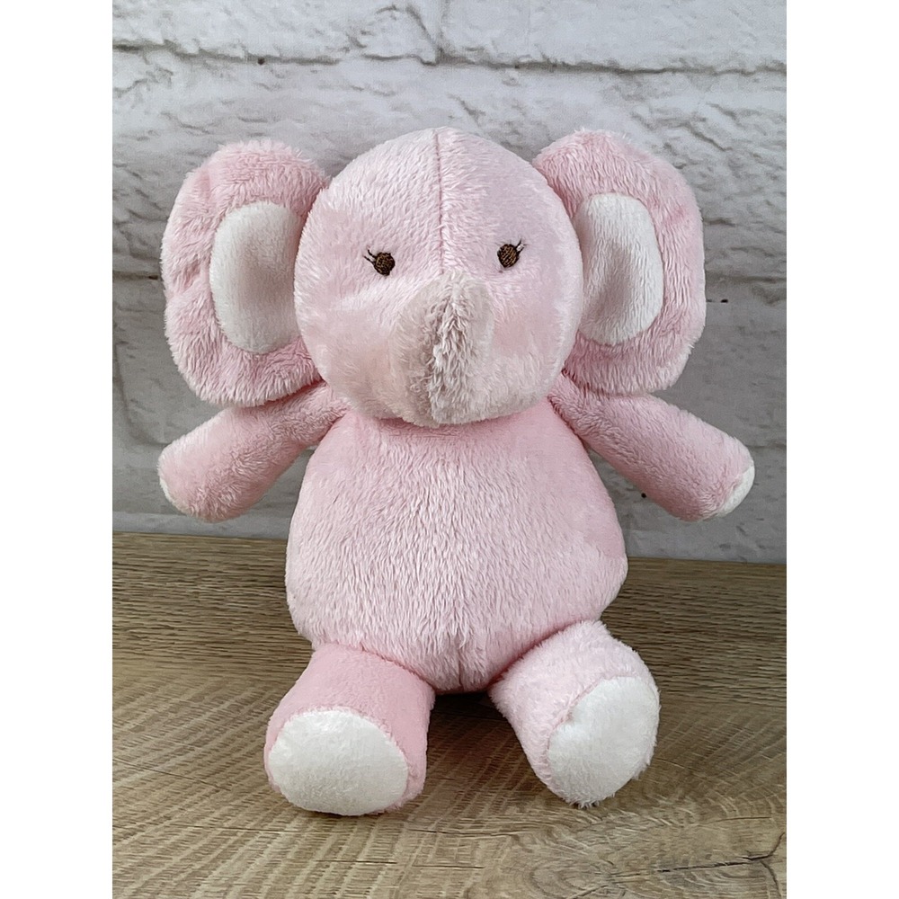 Carters Pink Elephant Plush Stuffed Animal Baby Lovey Toy 63081